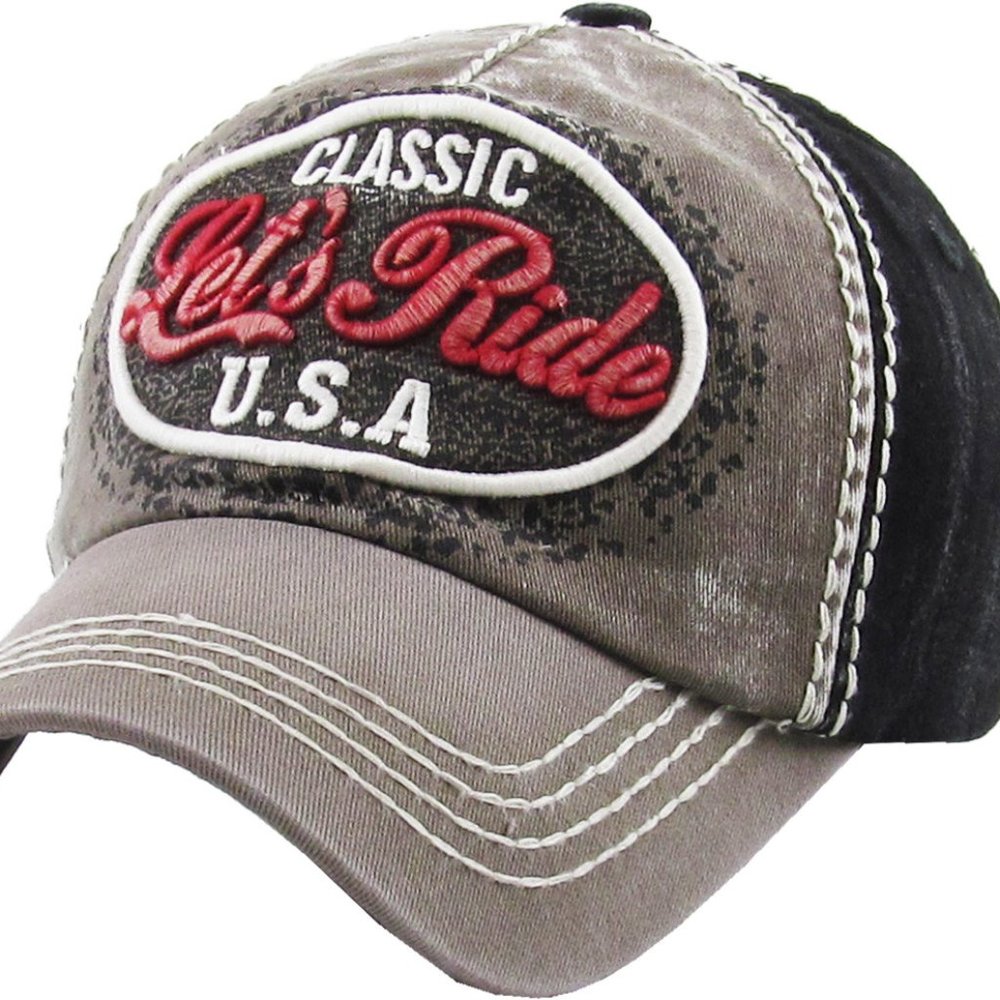 LET'S RIDE VINTAGE BALLCAP - Picture 2 of 6